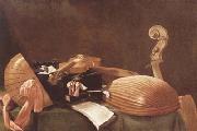 BASCHENIS, Evaristo Still Life with Musical Insteruments (mk08) oil painting